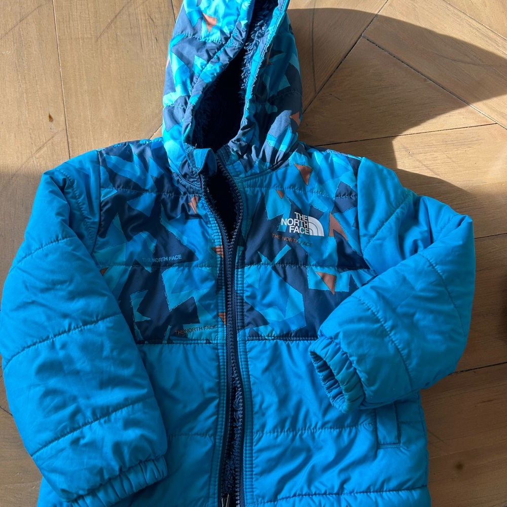 North face boys reversible coat 3t